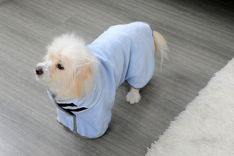 Quick-Drying Absorbent Doggy Bathrobe