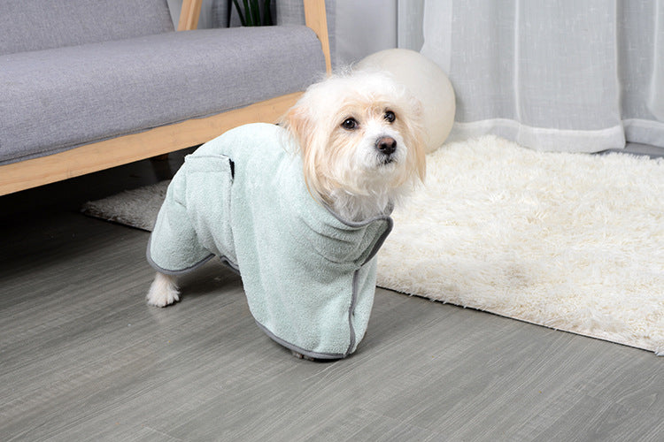 Quick-Drying Absorbent Doggy Bathrobe