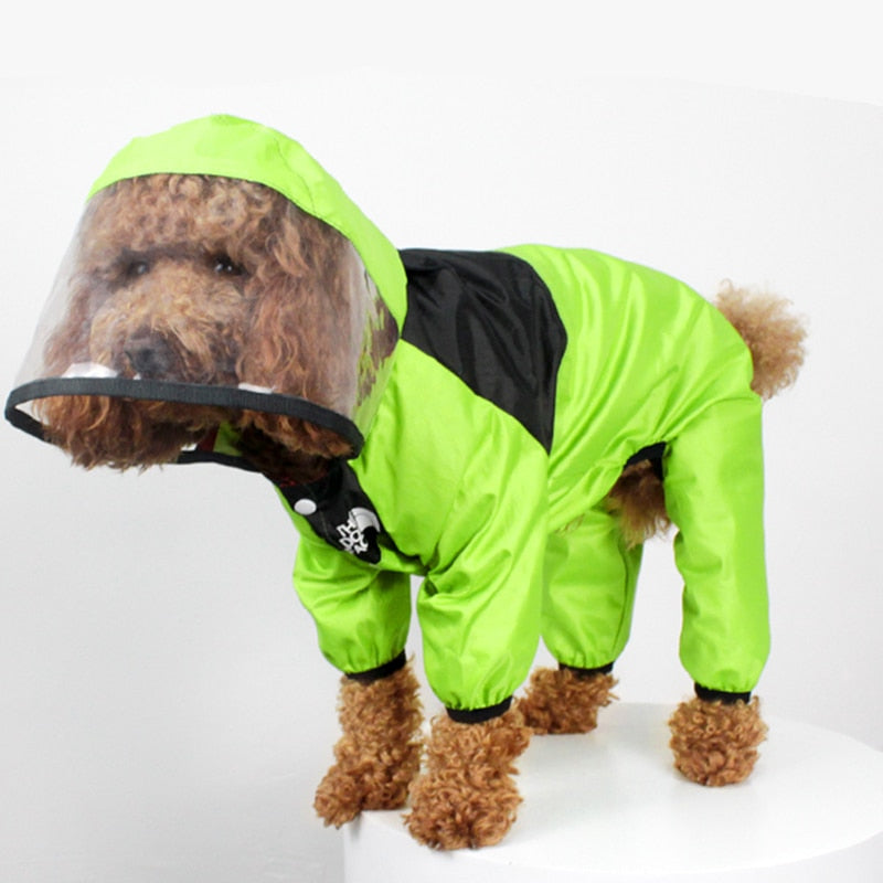 TrendyPup Waterproof Dog Raincoat with See-Through Hood