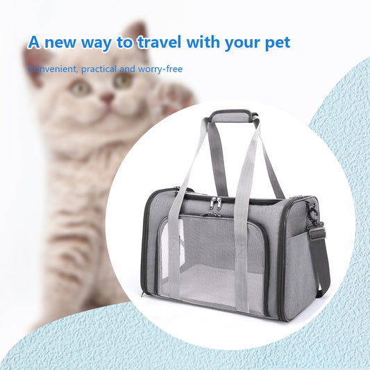 JetSet Feline: Your Pet's Comfortable Travel Companion Handbag